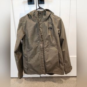 The North face Rain Coat Olive Green Size Small